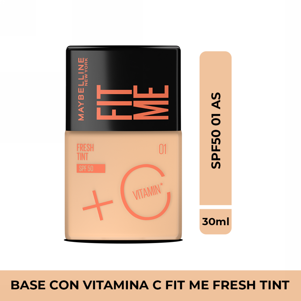 base de maquillaje maybelline fit me con vitamina c